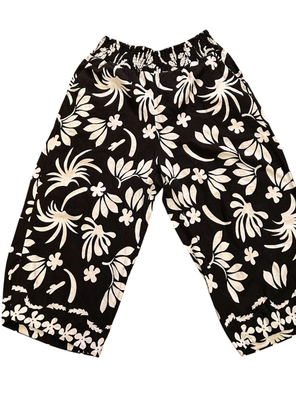 Women's Jones and Co Linen Blend Elastic Waist High Rise Pants Size 1X